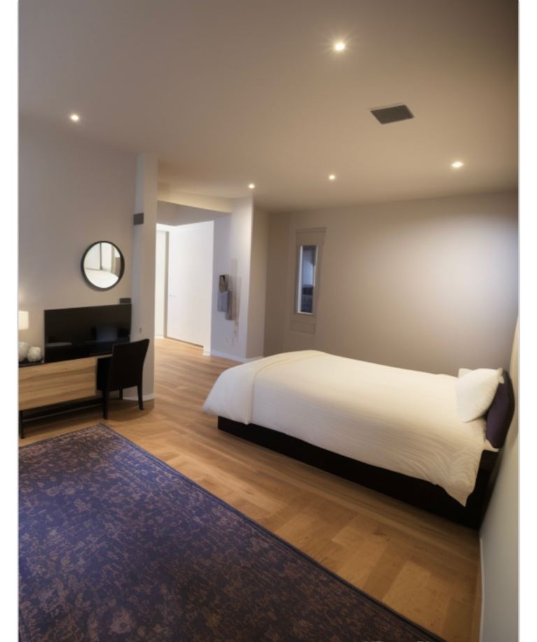 Double and single rooms to rent.