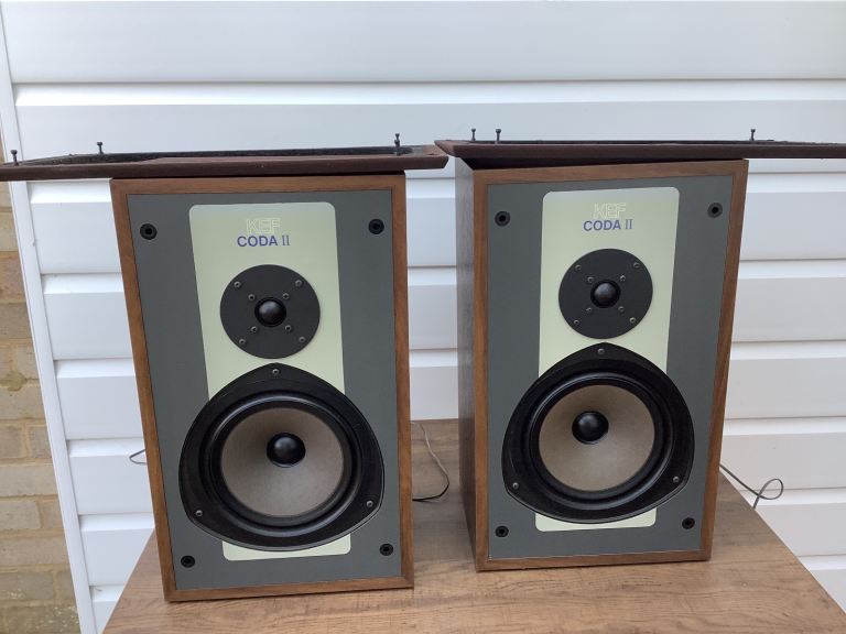 Vintage KEF Coda 2 speakers, purchased early 1980s