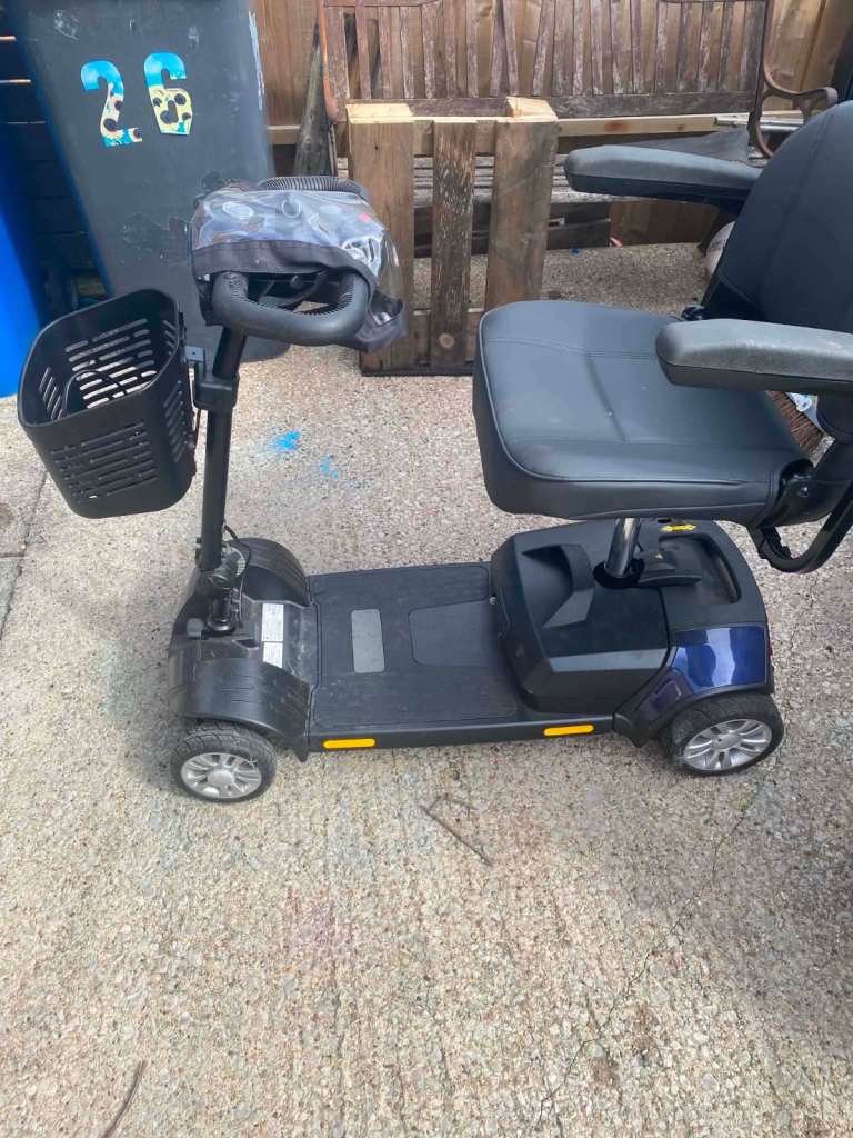 Mobility Scooter - Blue, Good Condition with Basket