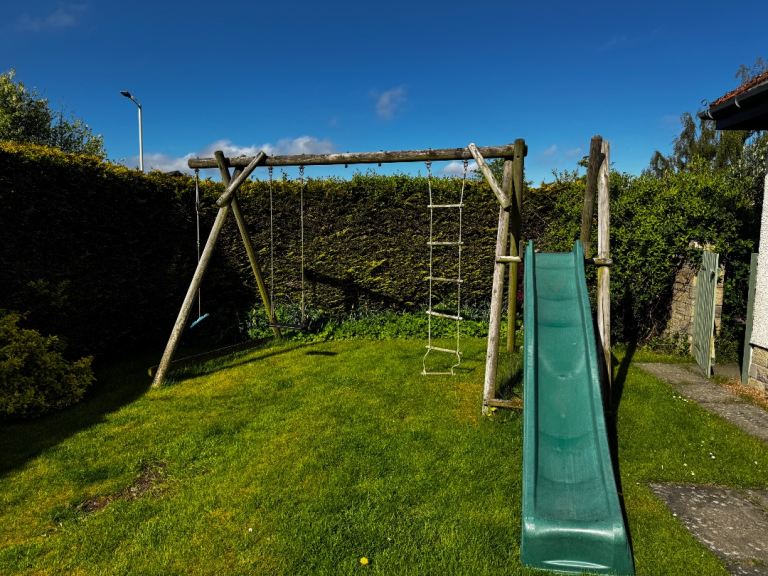 Caledonian Play Triple Swing Set and Slide Extension
