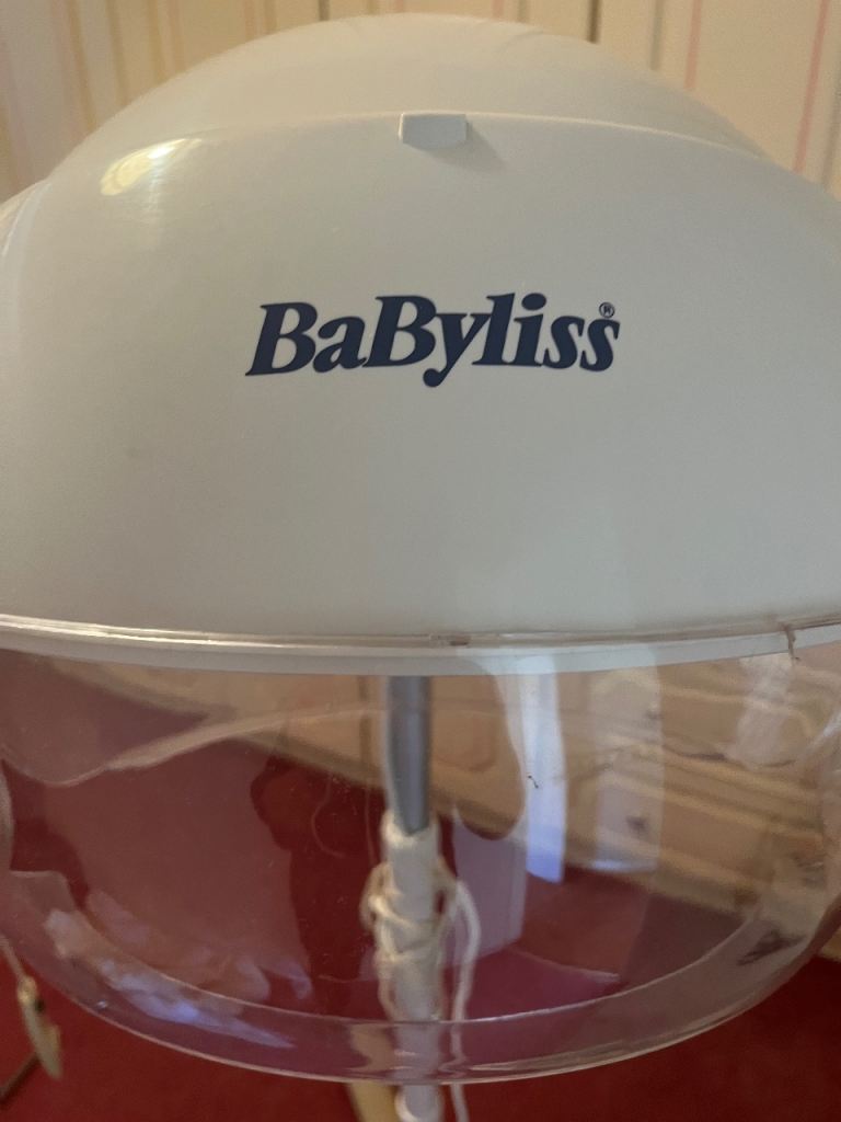 BaByliss Hood Hair Dryer – White, Good Condition