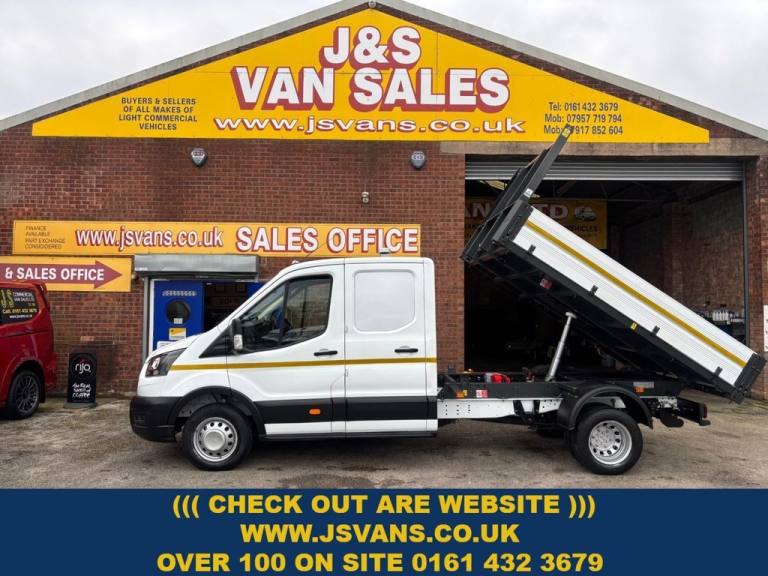 2024 73 FORD TRANSIT &POUND;23995 + VAT TIPPER 2024 UTILITY CAB RWD L3 EURO 6 (S