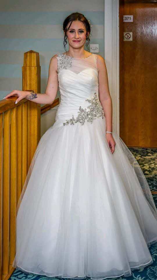 Roland Joyce fit and flare wedding dress 