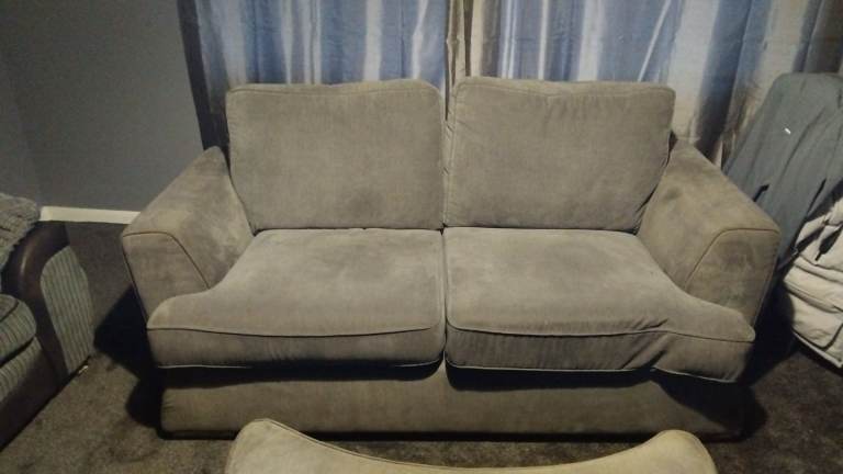 Free grey sofa with footstool