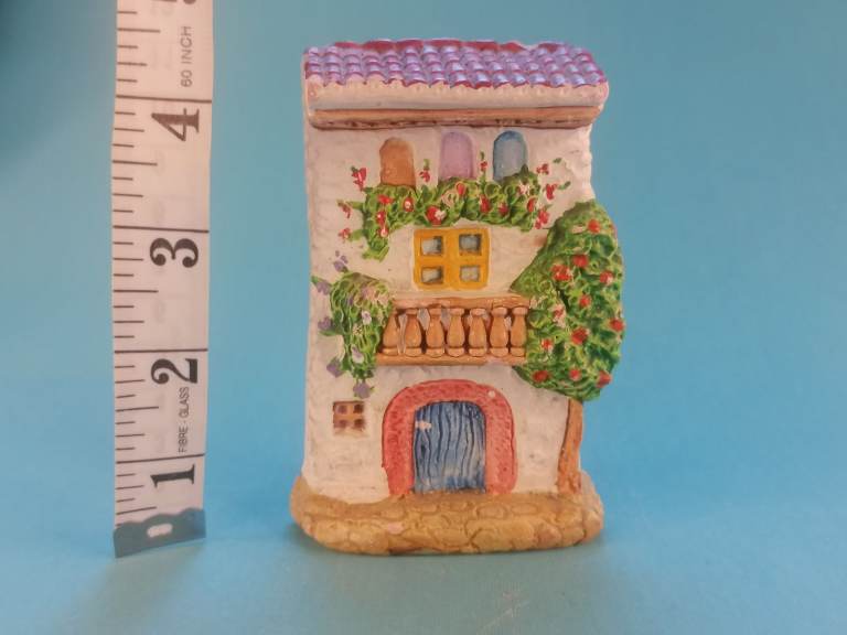 Vintage  Ceramic Spanish Village House. Figurine. Made in Spain. Wall hanging.   As seen.