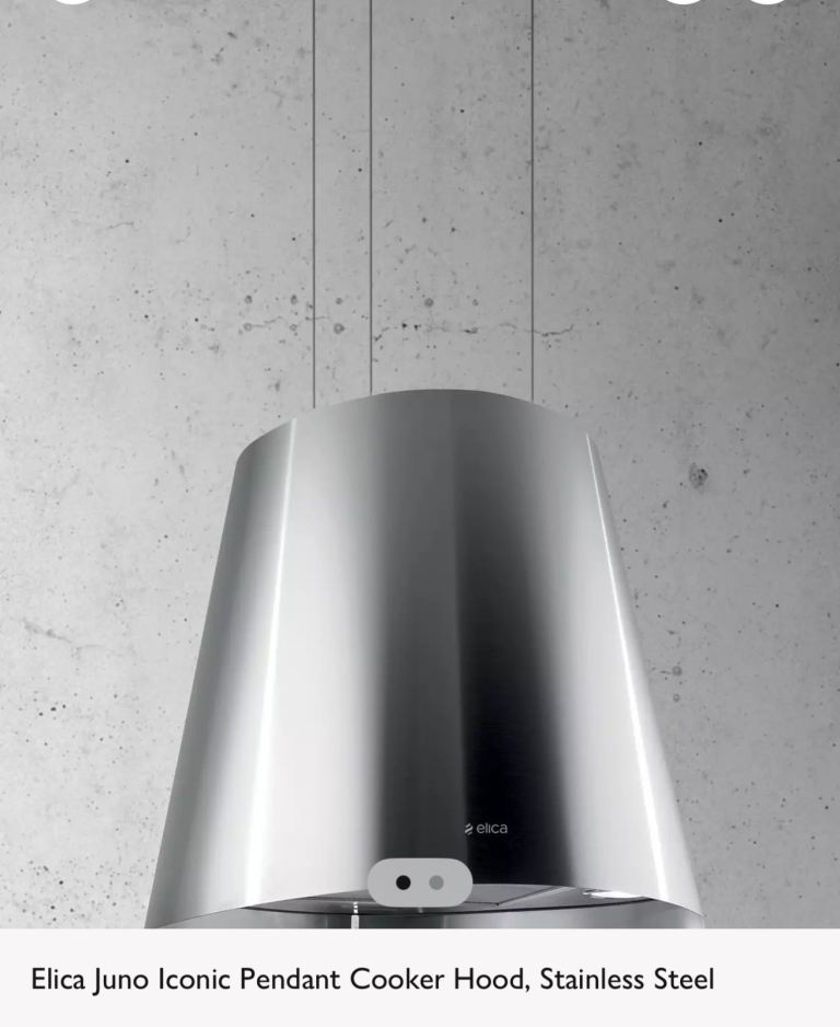 Elica Juno Iconic Pendant Cooker Hood, Stainless Steel