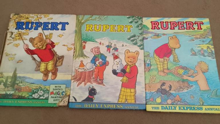 Vintage Rupert Bear Annuals – Good Condition