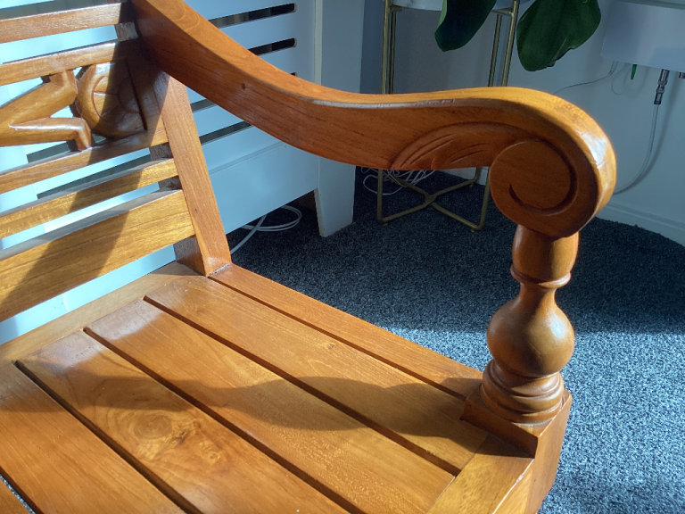 SOLID TEAK CHILDREN'S BENCH, NOW ONLY £55