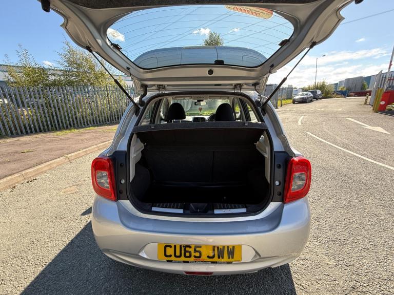 2015 65 REG NISSAN MICRA ACENTA 1.2 5 DOOR PETROL HATCHBACK MANUAL SILVER EURO 6