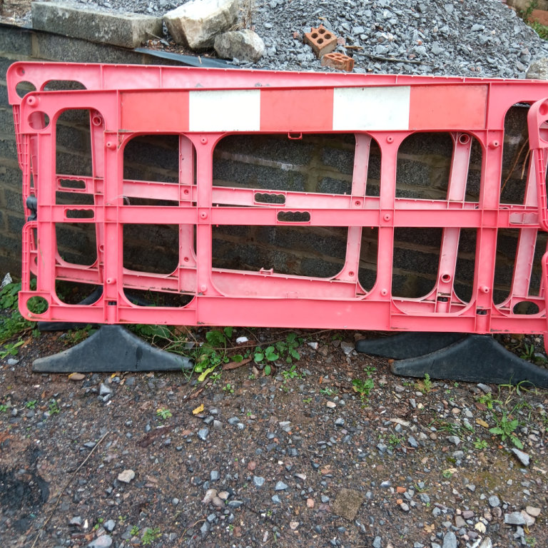 3 X road Safety barriers