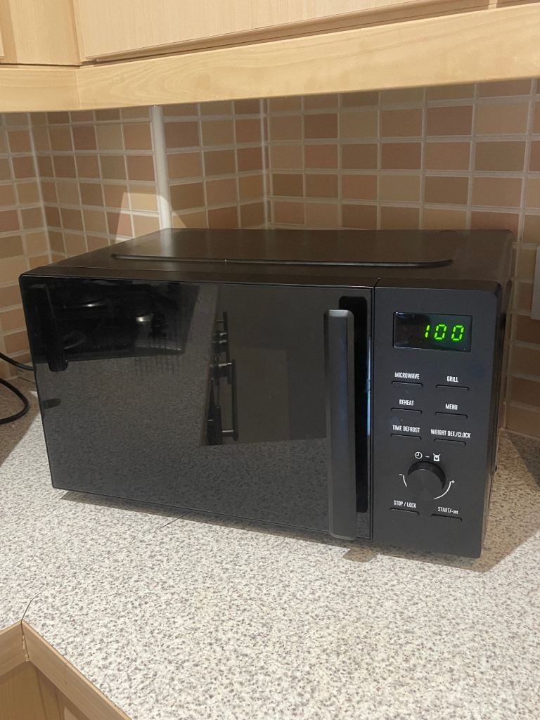 Black microwave 
