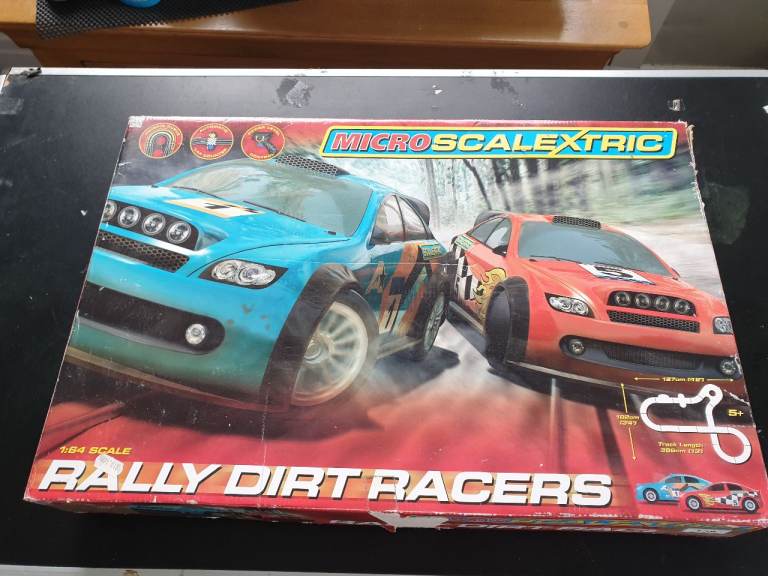 Micro Scalextric, Rally Dirt Racers, Mains Powered (Age 4+)