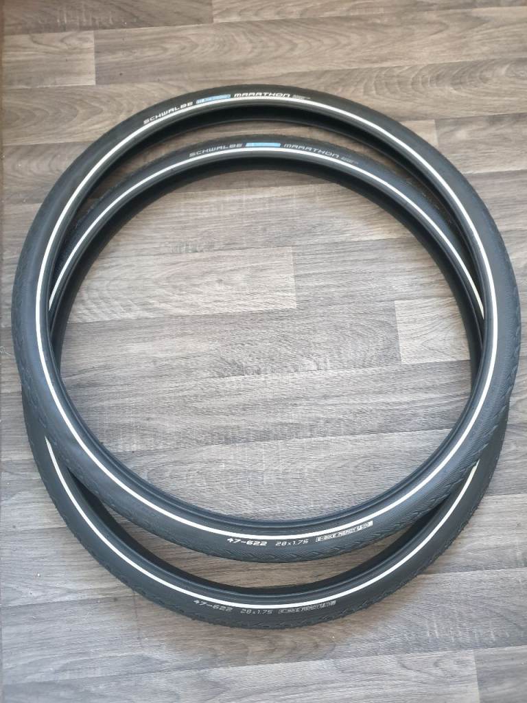 New 700c Schwalbe marathon - puncture resistant tyres. 700 x 47 hybrid tyres/ 29 inch x 1.75 tyres