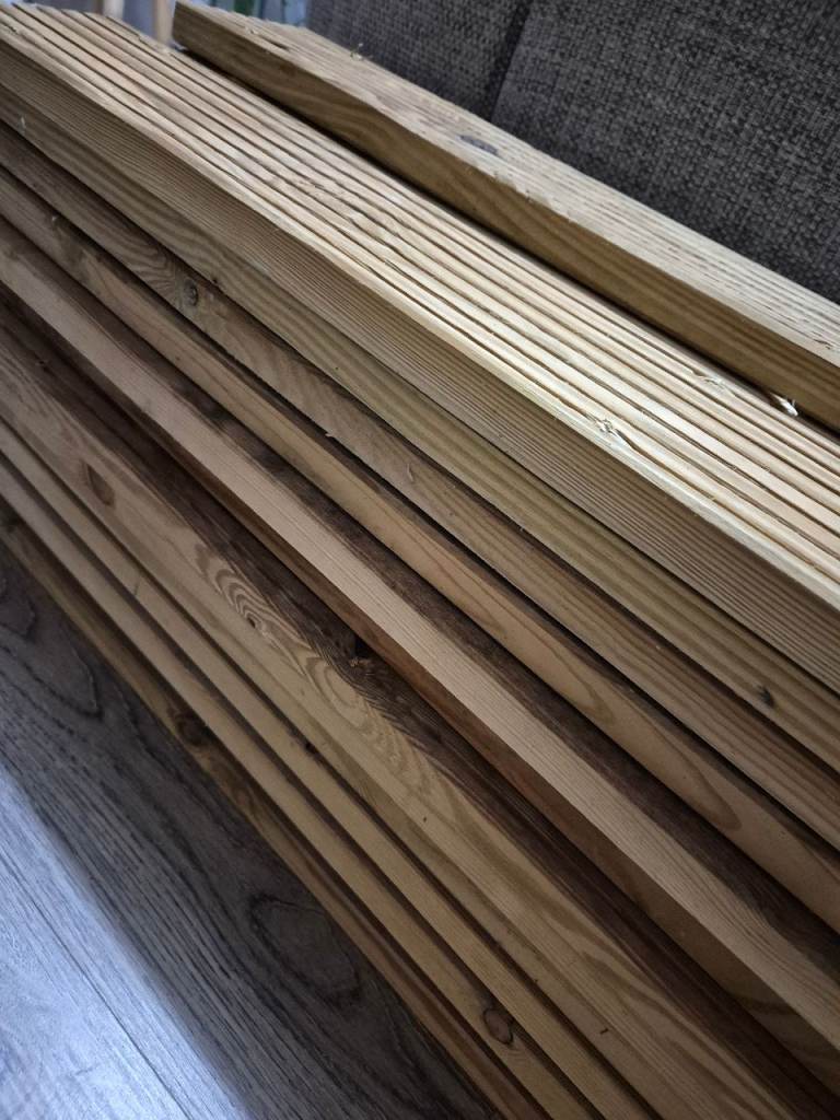Used wood timber planks 