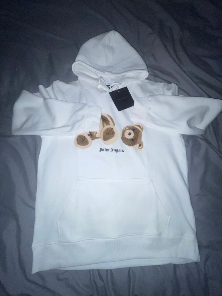 Palm angels teddy bear hoodie