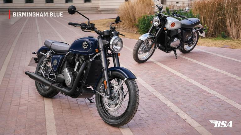 2026 BSA Gold Star 650 - Birmingham Blue and Brooklands Black Available Now