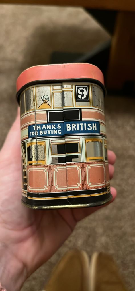 Vintage Tin Bank