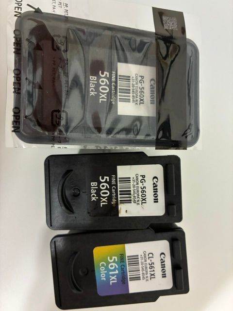 Canon ink 560XL and 561XL
