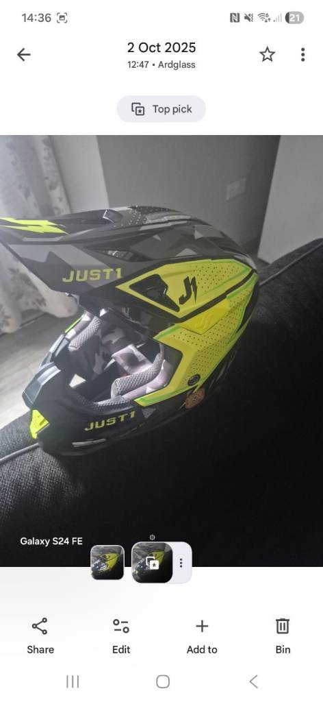 Dirt bike helmet