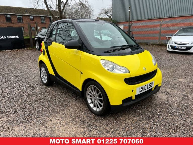 2010 10 SMART FORTWO 1.0 MHD PASSION CABRIOLET 2DR PETROL SOFTTOUCH EURO 5 (S/S)