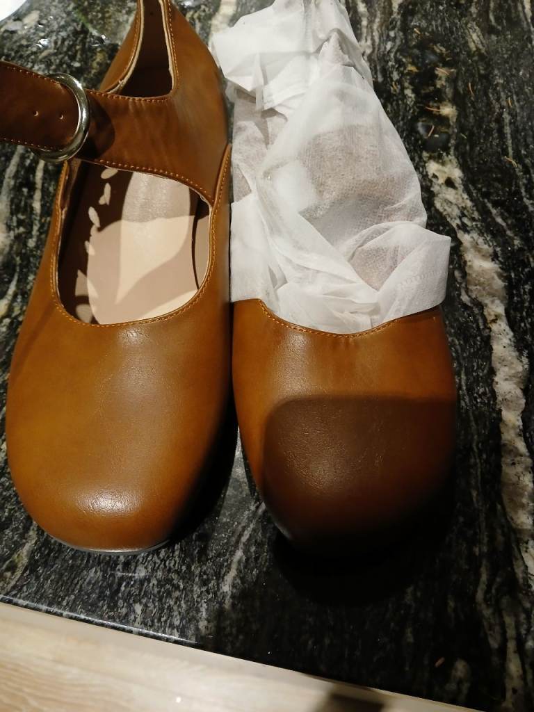 NEW Leather shoes,  2 pairs.  Red or brown