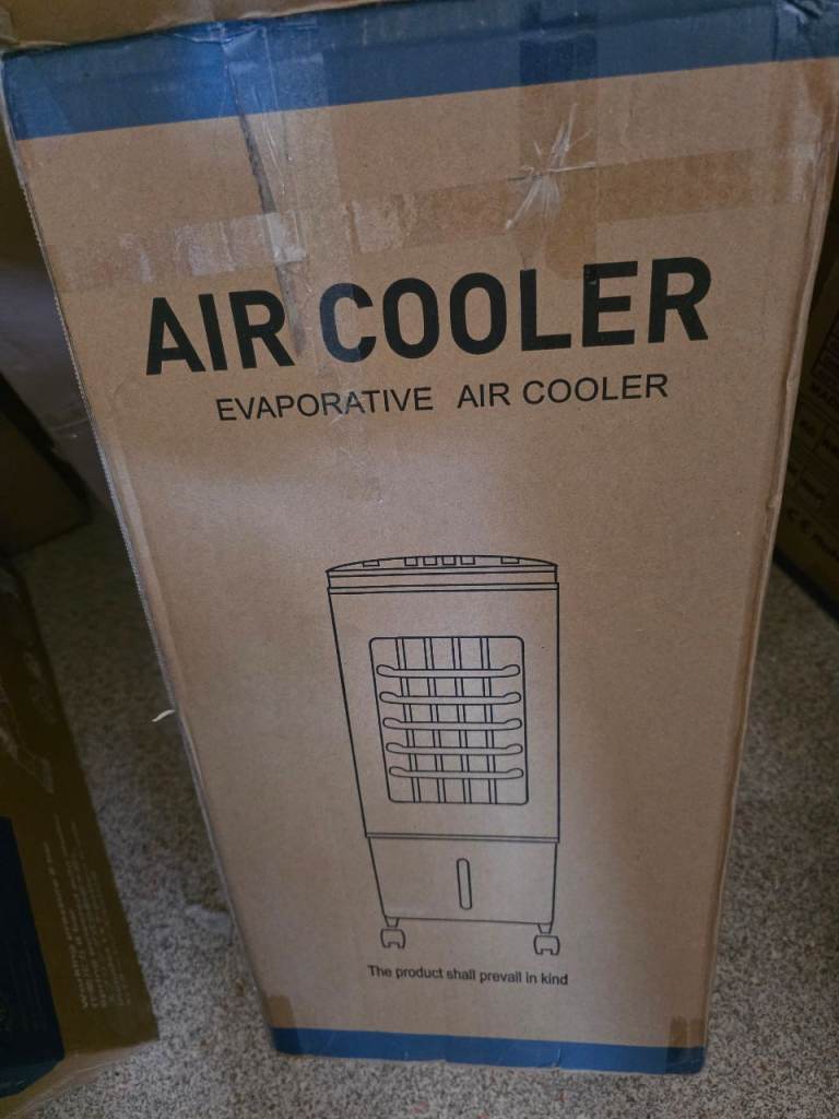 Portable Evaporative Air Cooler 4-in-1 6L 60W Quiet 46dB Oscillation – 6L