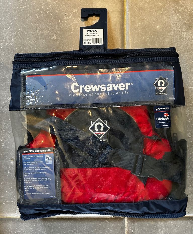 Crewsaver MAX 50N Buoyancy Aid – Small/Medium  Red/Black, As Good As New
