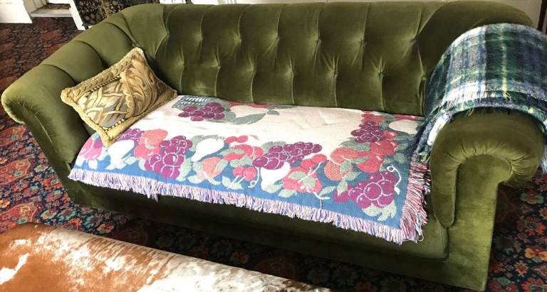 Chesterfield Sofa Velvet 3 Seater