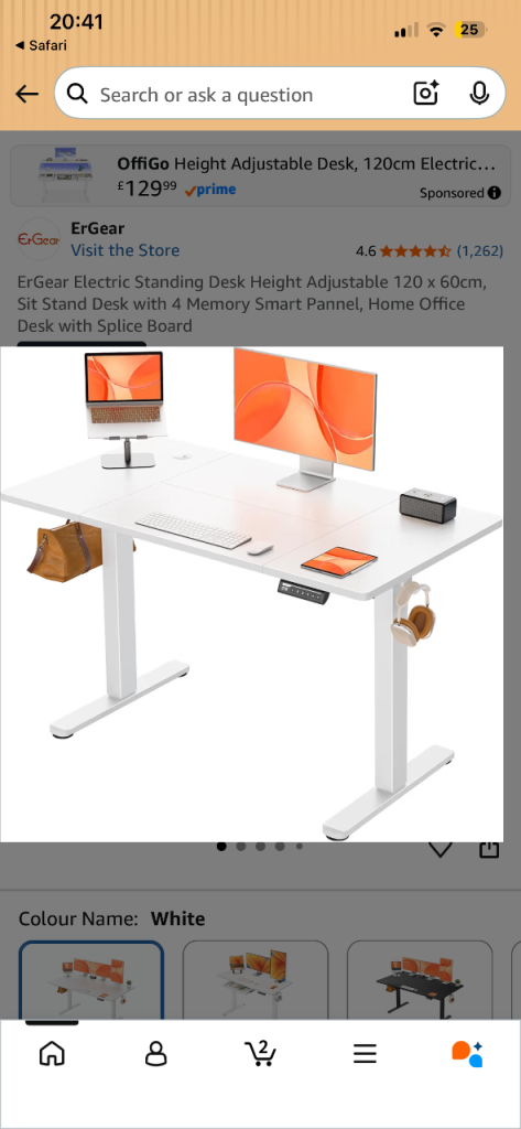 Rising desk (office/gaming) 