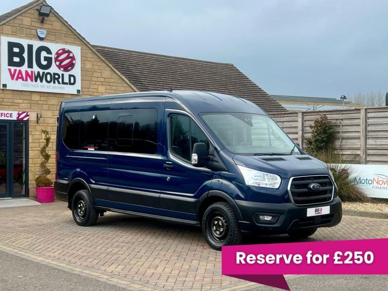 Ford TRANSIT 410 TDCI 130 L3H2 TREND ECOBLUE 14 SEAT MINIBUS LWB MEDIUM ROOF RWD