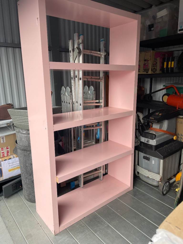 Steel shelving unit, robust, on castors