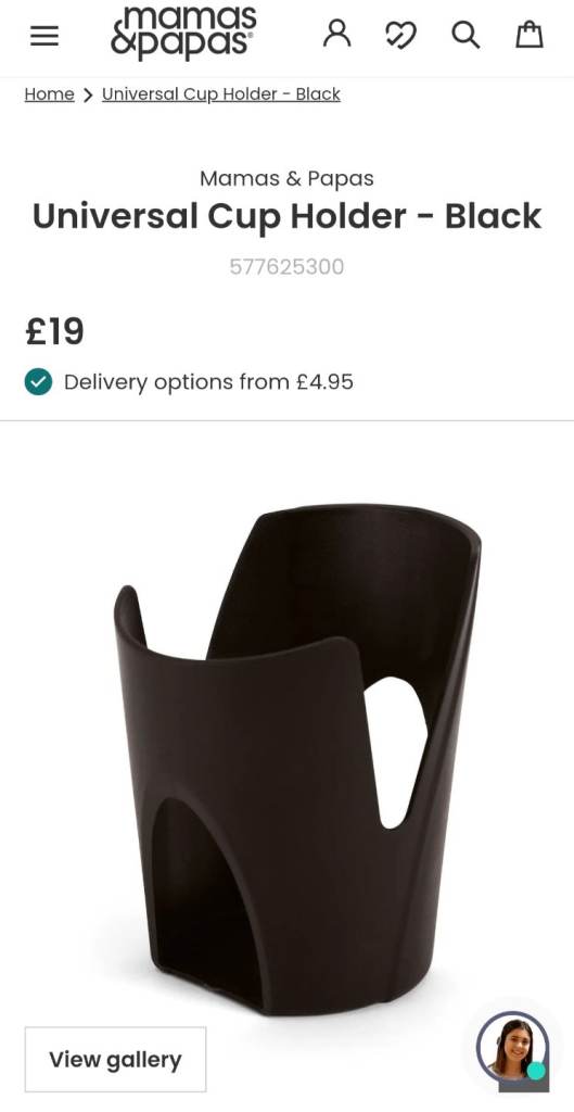 Mamas and Papas cup holder 
