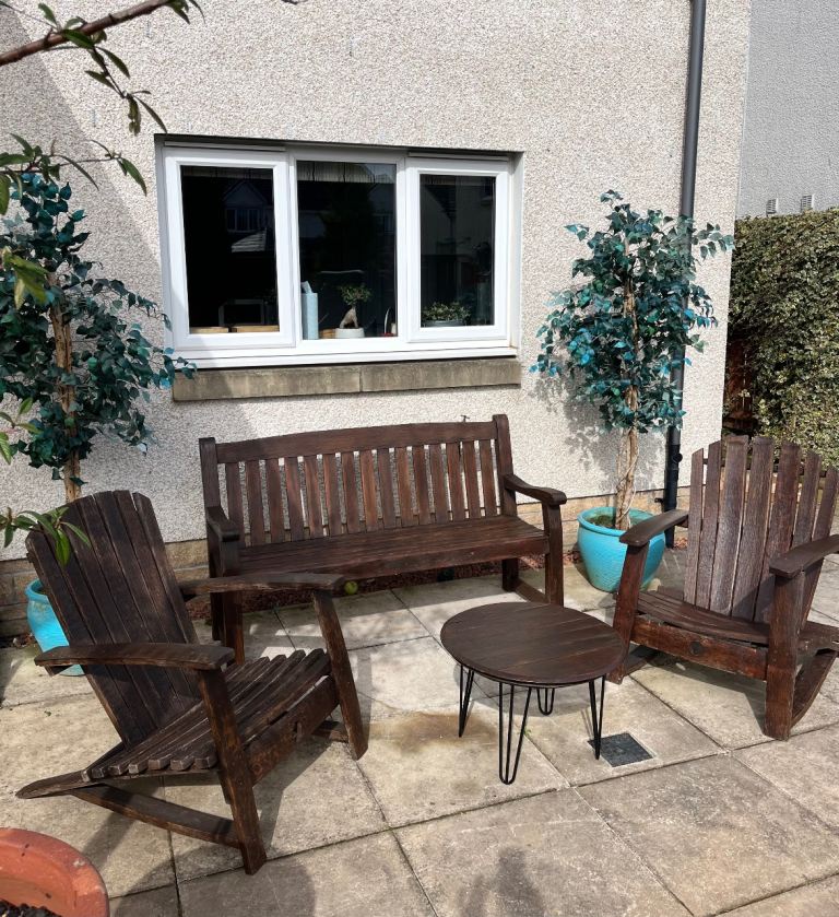 UNIQUE custom made whisky barrels oak wood furniture set