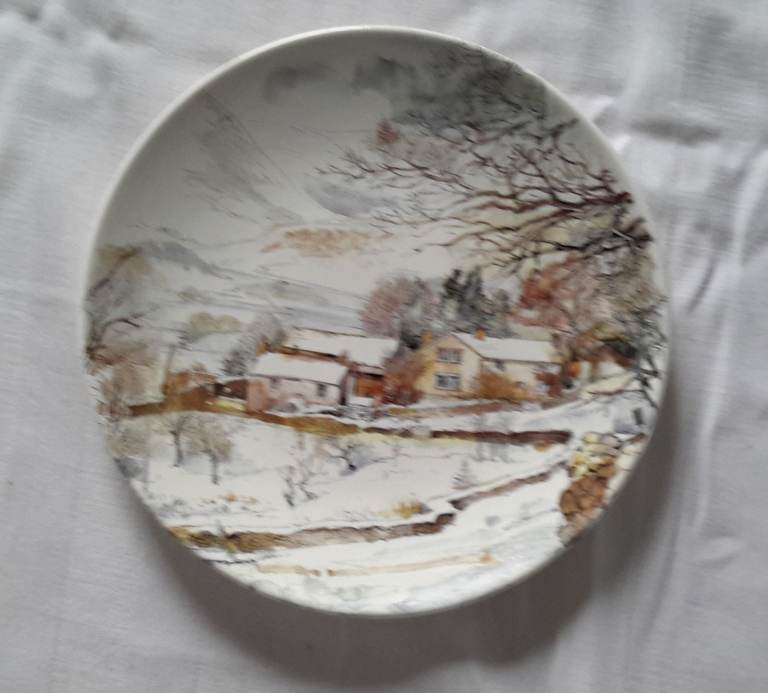Poole Pottery Plates:-  England's 4 Seasons Winter in the Dales & 795 