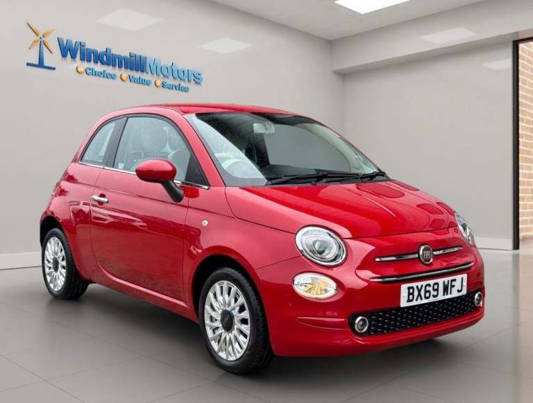 2019 Fiat 500 1.2 Lounge Euro 6 (s/s) 3dr HATCHBACK Petrol Manual