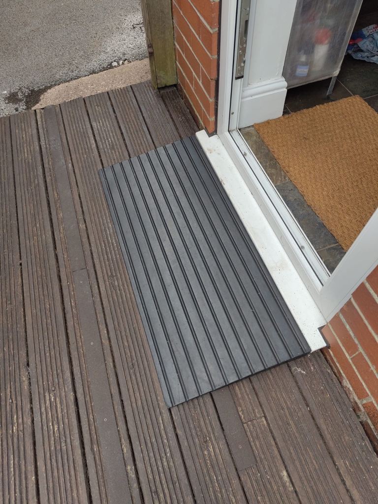 Outdoor Ramp, Solid Rubber, Good Condition 