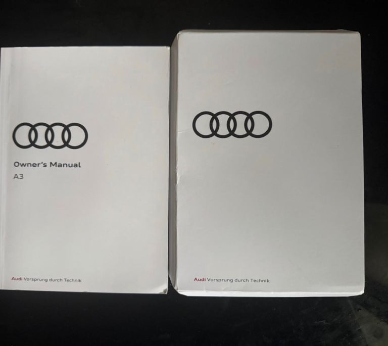 Audi A3 2021 onwards, owners manual and case