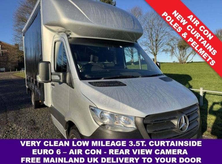 2022 Mercedes-Benz Sprinter 2.1 314Cdi 3.5t. Lwb 4.2m Curtainside Tail Lift, Air Con, Euro 6,140B...