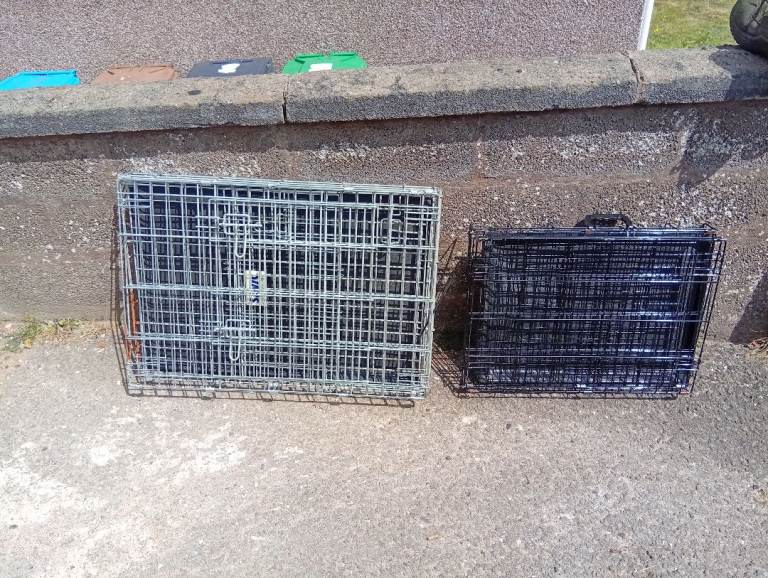 Two dog crates