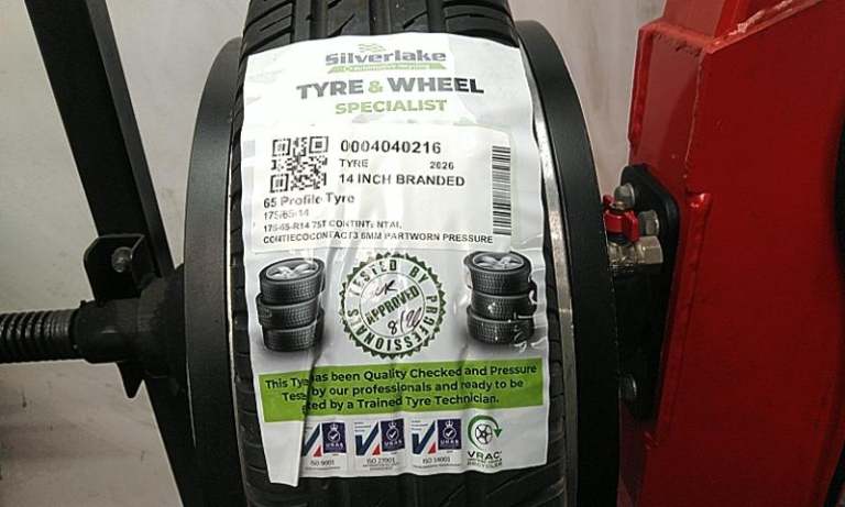 175-65-R14 75t Contintental Contiecocontact3 6mm Partworn Pressure Tested Tyre