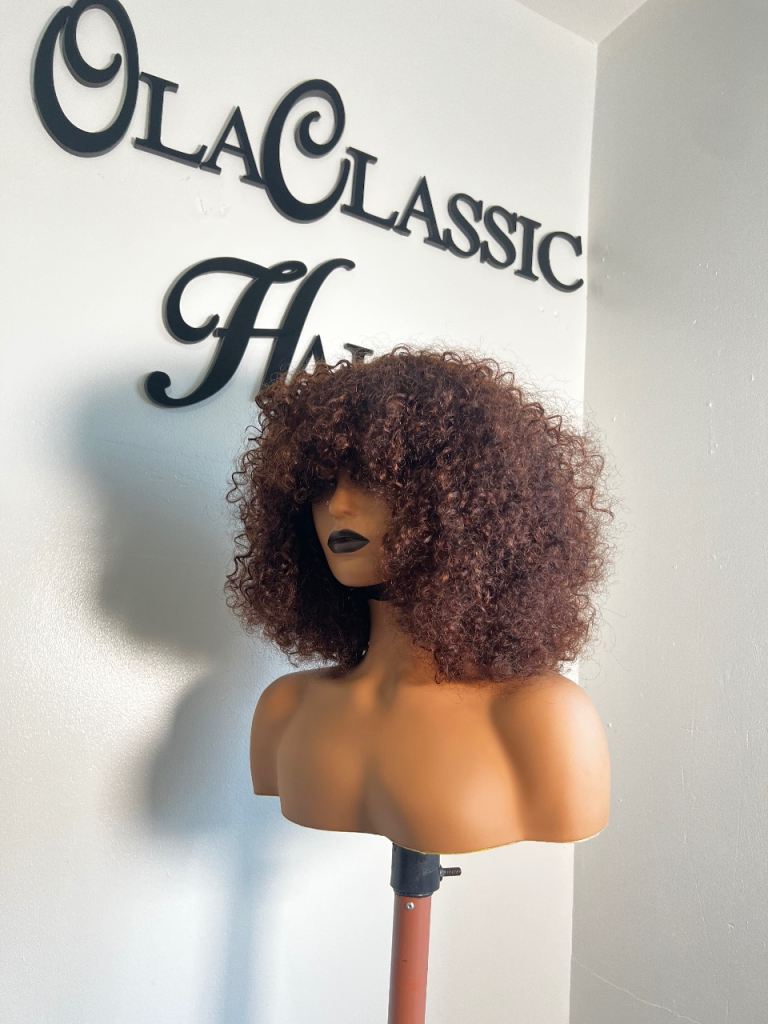 Curls fringe wig 💯