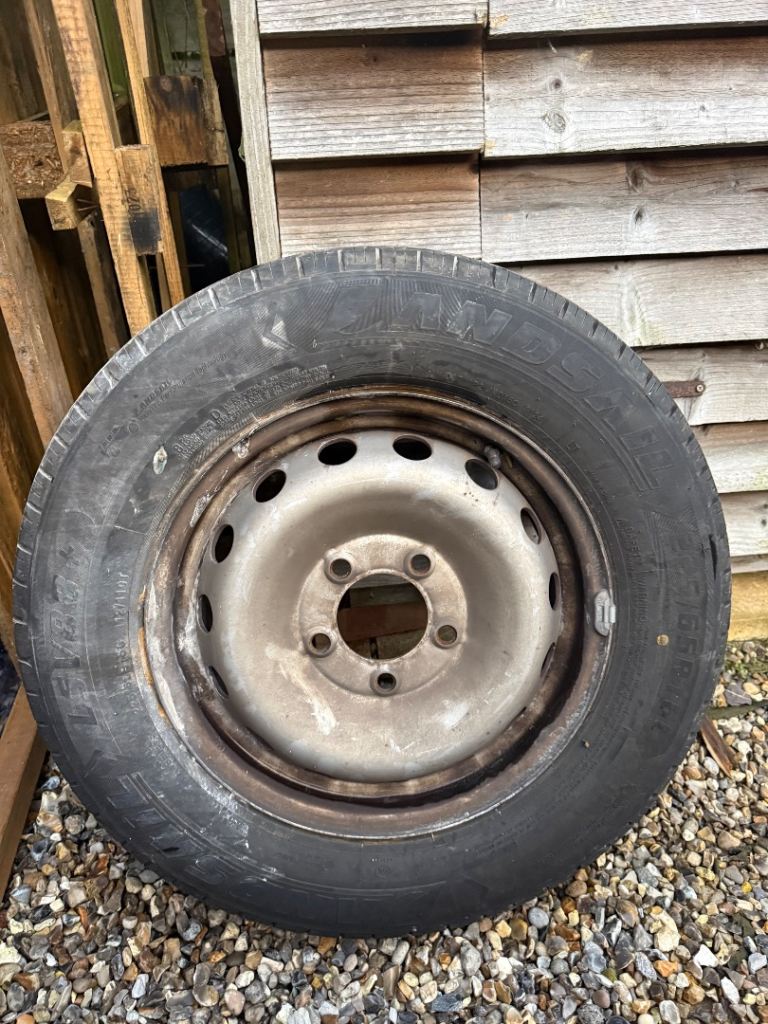 Spare wheel & tyre commercial van 
