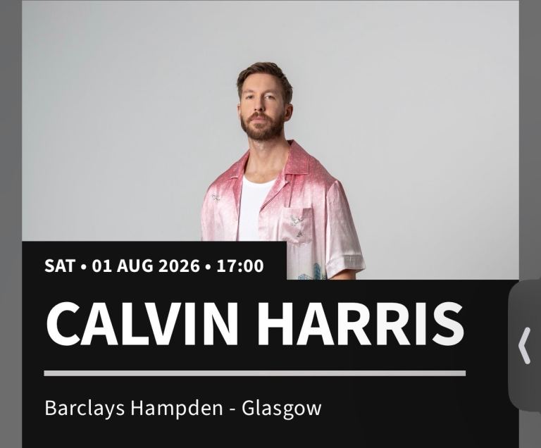 Kalvin Harris x 2 Glasgow