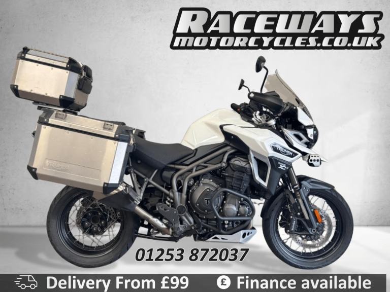 TRIUMPH TIGER EXPLORER XCX 1215CC 2018 WHITE 4,503 MILES USED MOTORCYCLE