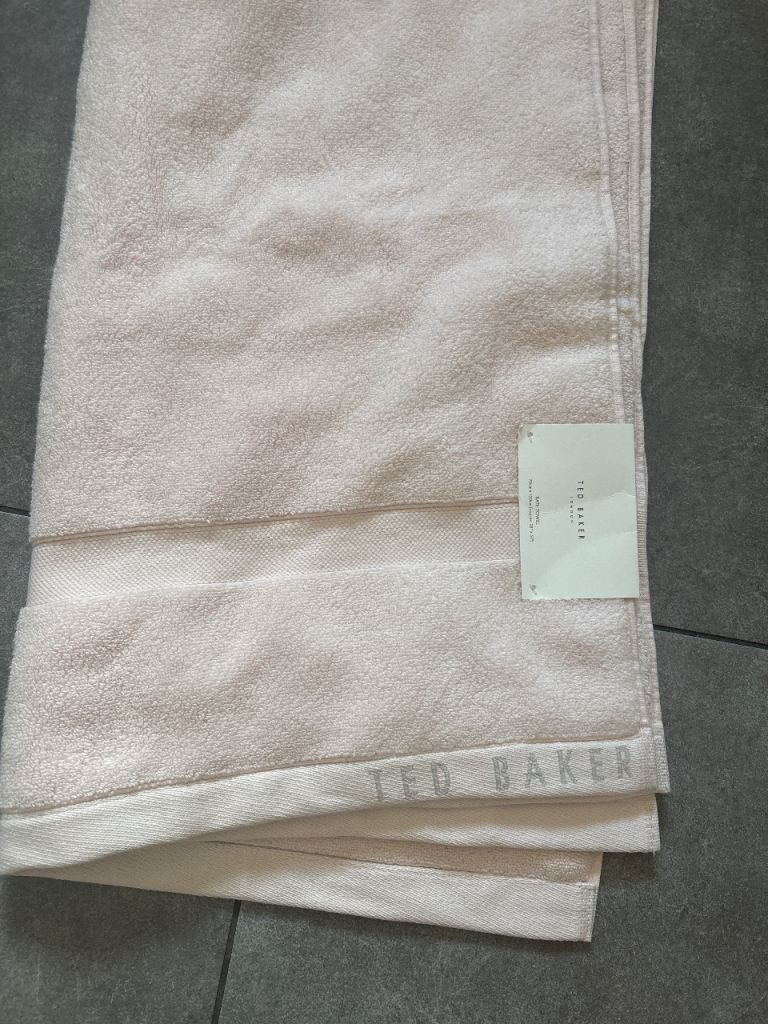 New Ted Baker Pink Cotton Towel