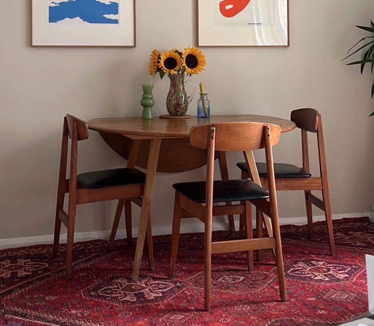 Four dining chairs