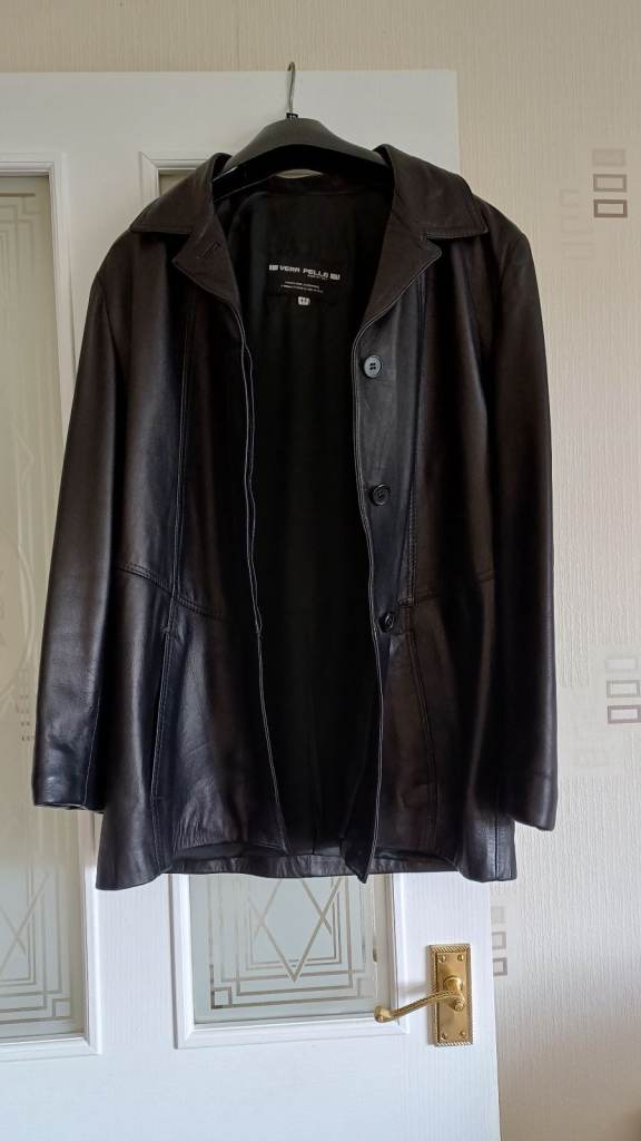 Ladies Black Leather Jacket