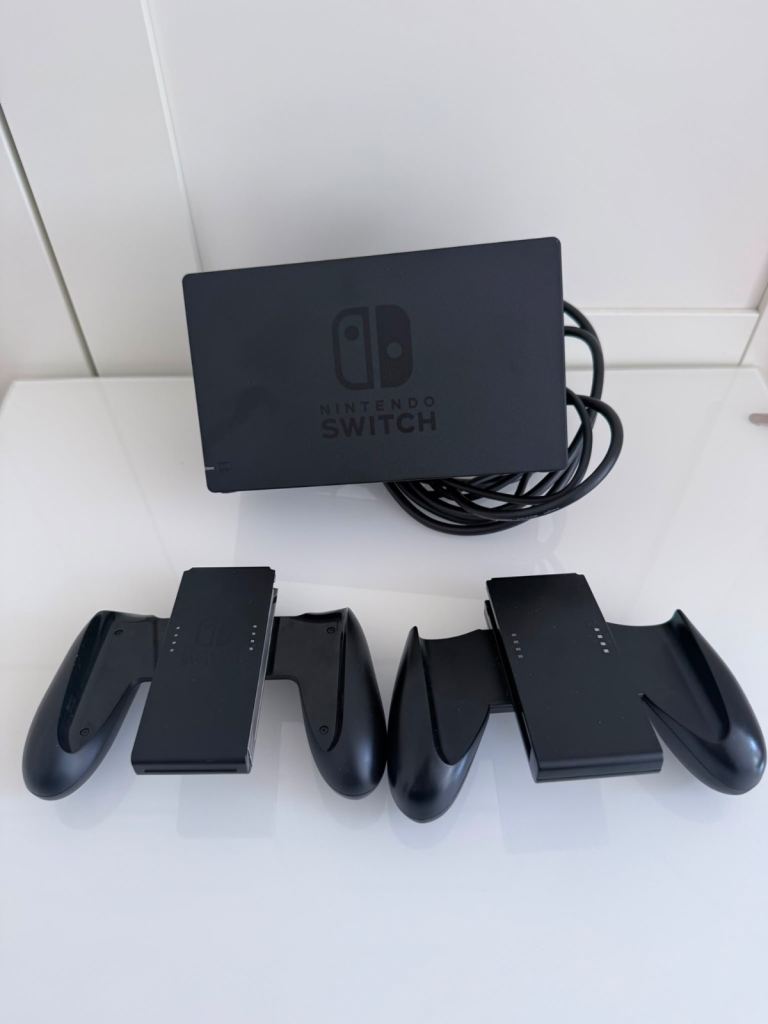 Official Nintendo Switch Docking Station with 2 Joy-Con Grip Holders