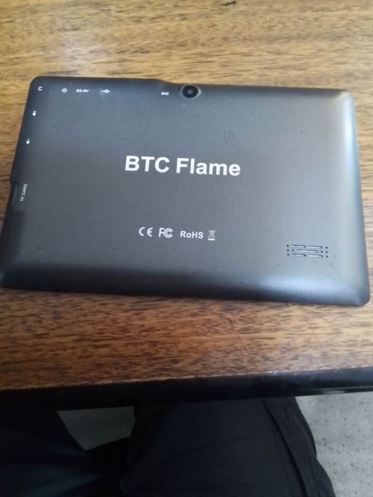 BTC Flame Tablet – Good Condition, Black