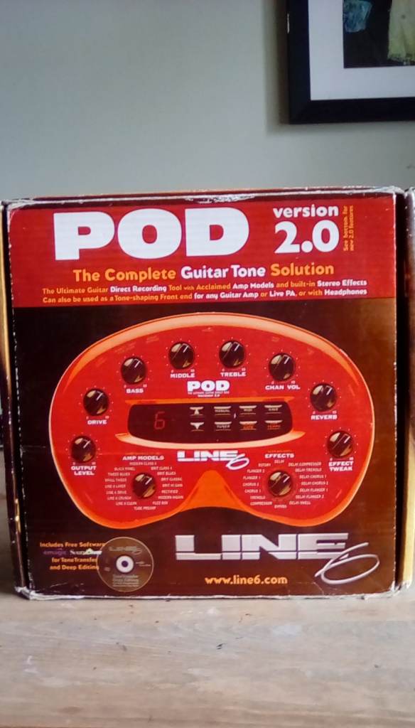 Line 6 POD 2.0 in original box with power adaptor £30
